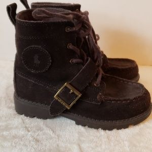 Polo by Ralph Lauren Shoes - ❤️SALE❤️POLO brown boys boot with tie & velcro Polo by Ralph Lauren Shoes - ❤️SALE❤️POLO brown boys boot with tie & velcro